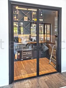 Double Steel Door for wine room