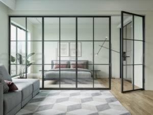 Metal and Glass Partition