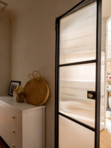 Welded Metal and Glass Door